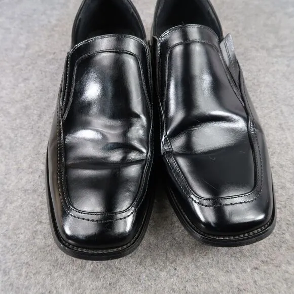 Stacy Adams Shoes Mens 10.5 Loafer Dress Formal Black Slip On Square Toe Classic