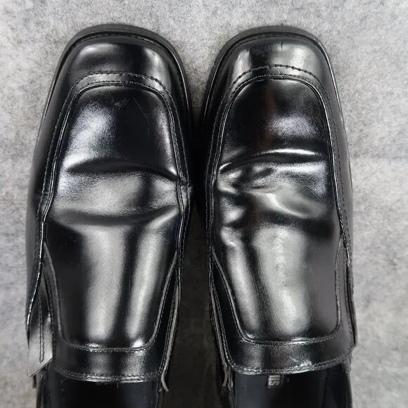 Stacy Adams Shoes Mens 10.5 Loafer Dress Formal Black Slip On Square Toe Classic