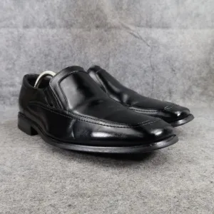 Stacy Adams Shoes Mens 10.5 Loafer Dress Formal Black Slip On Square Toe Classic