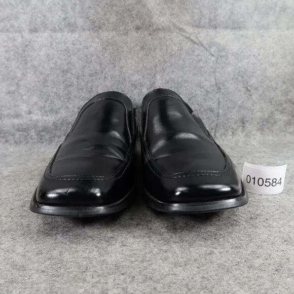 Stacy Adams Shoes Mens 10.5 Loafer Dress Formal Black Slip On Square Toe Classic