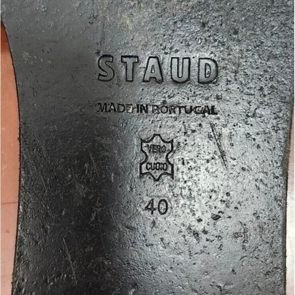 STAUD Nina Ruched Sandal Size EU 40/ US 10