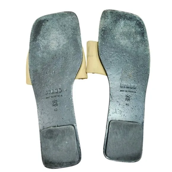 STAUD Nina Ruched Sandal Size EU 40/ US 10