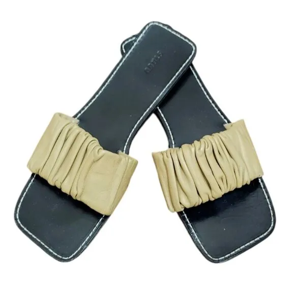STAUD Nina Ruched Sandal Size EU 40/ US 10
