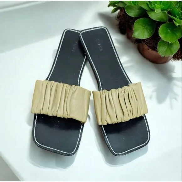 STAUD Nina Ruched Sandal Size EU 40/ US 10
