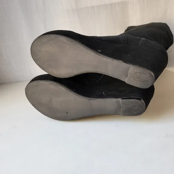 Steve Madden Ashleey women's wedge leather boots size 10
