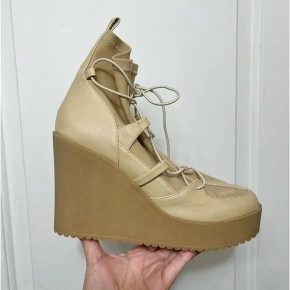 STEVE MADDEN Atomic Wedge Lace-Up Bootie - 8.5