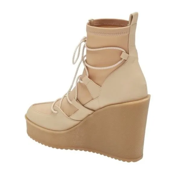 STEVE MADDEN Atomic Wedge Lace-Up Bootie - 8.5