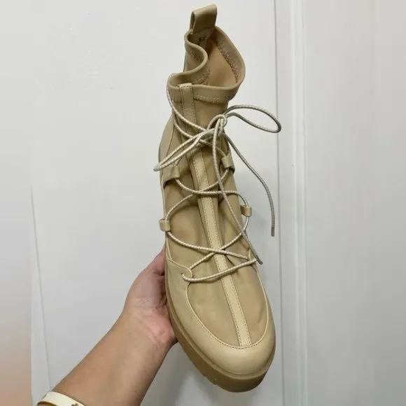 STEVE MADDEN Atomic Wedge Lace-Up Bootie - 8.5