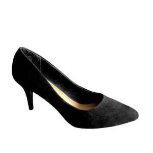 STEVE MADDEN Black Suede Pointy Toe High Heel Pumps 7.5