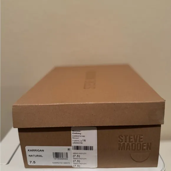 Steve Madden Women's Tan Raffia Sandals Size 7.5