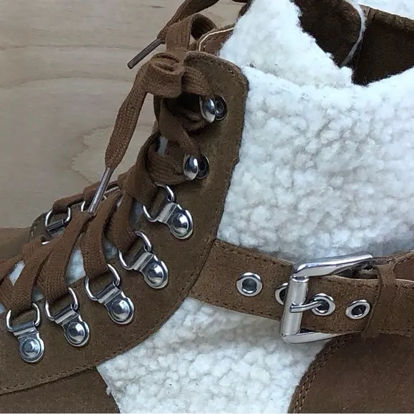 Steven Madden Winter Leather Boots Size 10M.