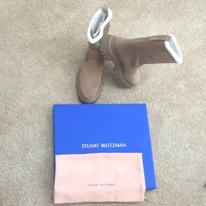 Stuart Weitzman Boots Bedford Suede  &amp; Dust Bag