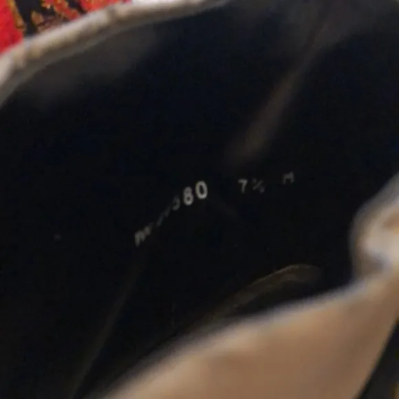 Stuart Weitzman brown leather nylon ankle boot 7.5