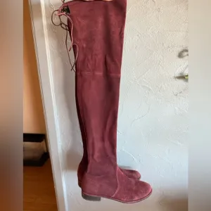 Stuart Weitzman Burgundy Over-the-Knee Boots
