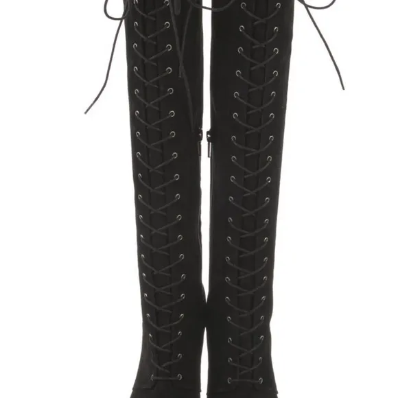 Stuart Weitzman Laced Up Over the Knee High Heel Boots