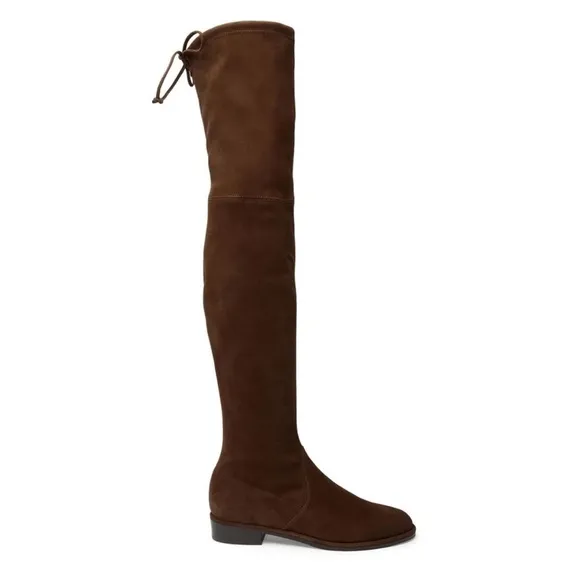 Stuart Weitzman Lowland Suede Thigh-High Boots in Brown Size 8