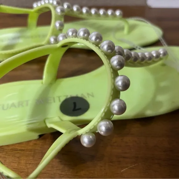 Stuart Weitzman Pearl Crystal Jelly sandals NEW