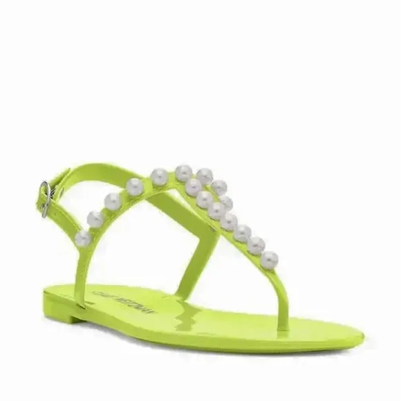 Stuart Weitzman Pearl Crystal Jelly sandals NEW