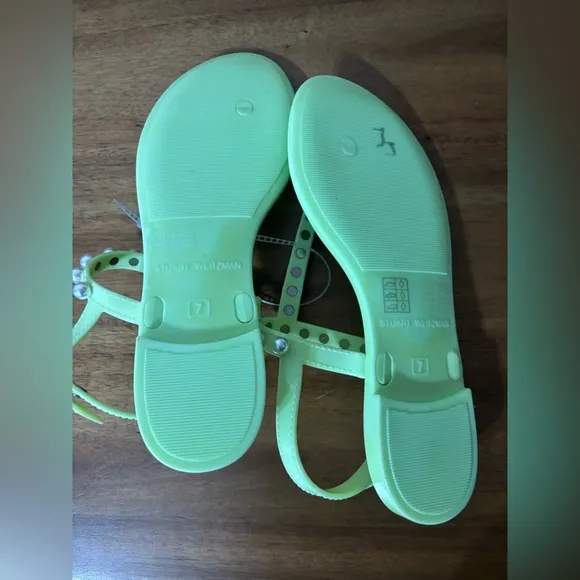 Stuart Weitzman Pearl Crystal Jelly sandals NEW