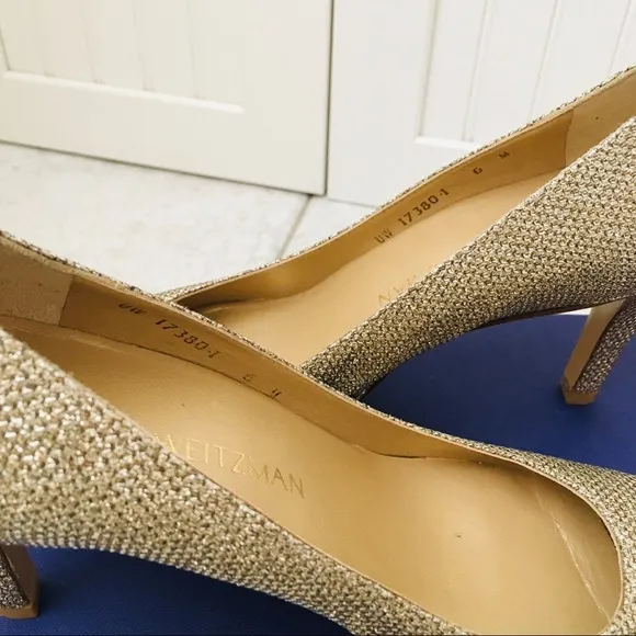 Stuart Weitzman Platino Noir Women’s Heel Pumps