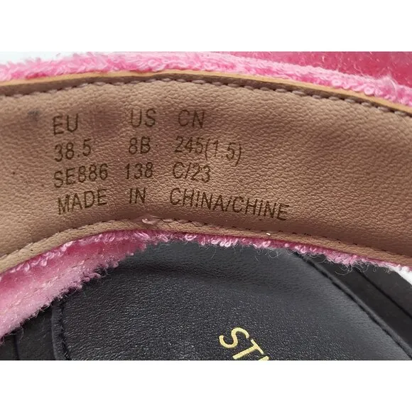 Stuart Weitzman Womens Bandeau Sport Sandals Pink Size 8B