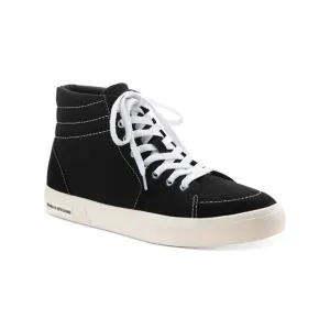 SUN STONE Mens Black Jett Round Toe Platform Lace-Up Sneakers Shoes 8.5 M