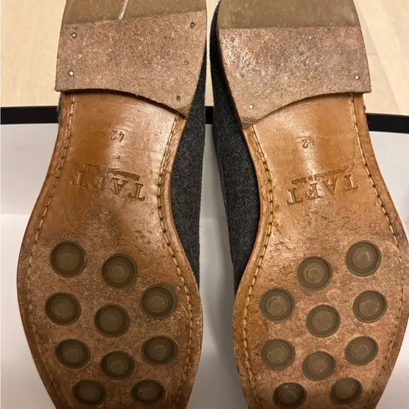 Taft Gray and Brown Oxford Shoes with Closed Lacing