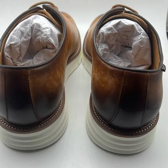 Taft statement oxford Lace up walnut leather Men dress shoes Men 10.5 New