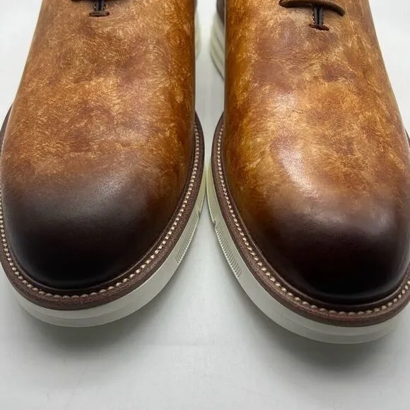 Taft statement oxford Lace up walnut leather Men dress shoes Men 10.5 New