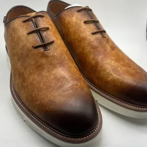 Taft statement oxford Lace up walnut leather Men dress shoes Men 10.5 New
