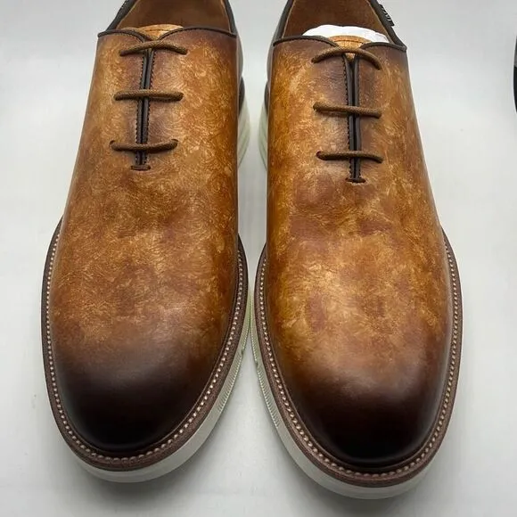 Taft statement oxford Lace up walnut leather Men dress shoes Men 10.5 New