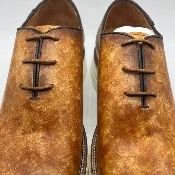 Taft statement oxford Lace up walnut leather Men dress shoes Men 10.5 New