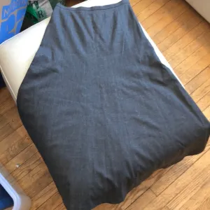 Talbots gray midi flared skirt