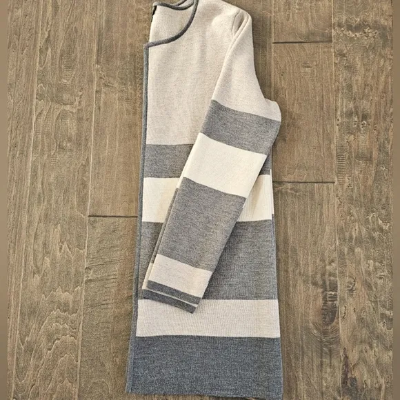 Talbots Striped Full Length Cardigan sz large