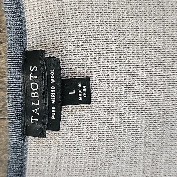 Talbots Striped Full Length Cardigan sz large