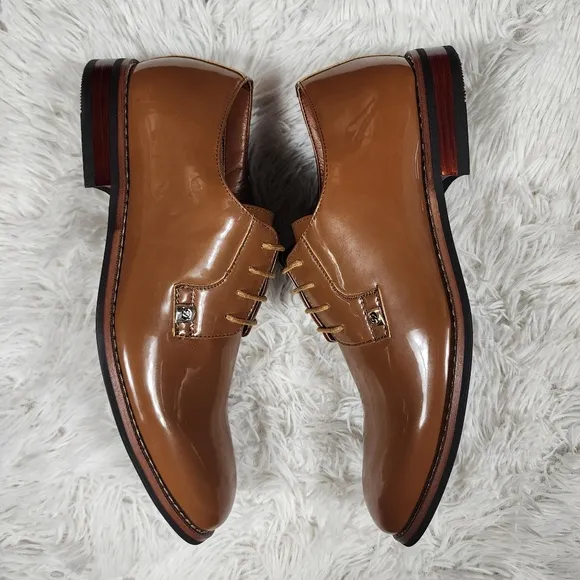 Tan Derby Dress Shoes Size 8.5