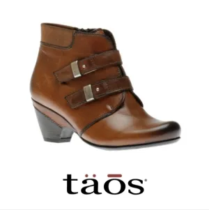 Taos Womens Alto Ankle Leather Wester Moto Booties shoes sz 37 US 6.5