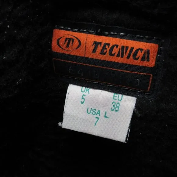 Tecnica Brown Goat Fur Boots 7 Insulated After Ski Winter Snow Apres Skandia