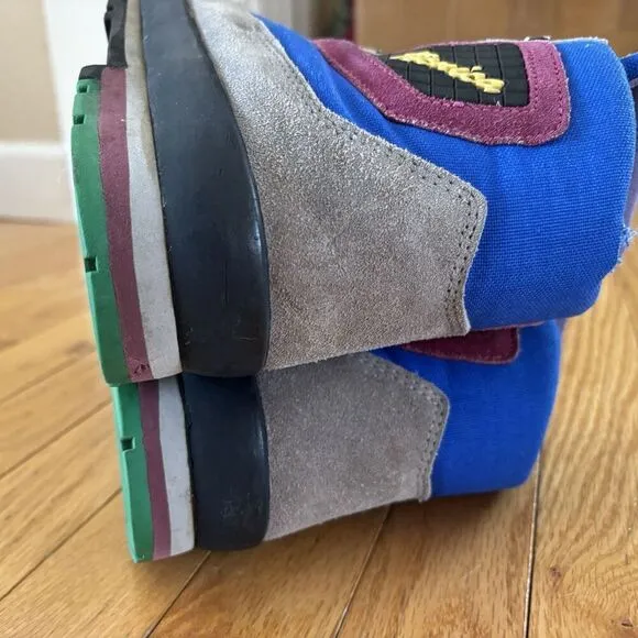 Tecnica Vintage Skywalk Trekking Gray Suede Hiking Boots Mens 9.5 Womens 10.5