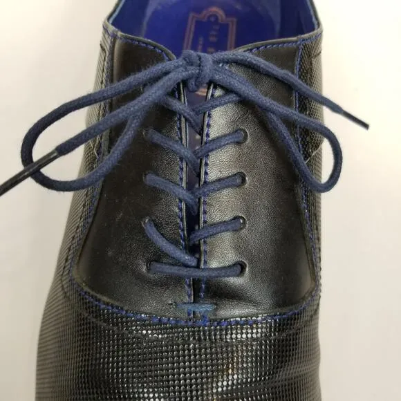 Ted Baker London Men's Haari Black Leather Oxford Lace Up Dress Shoes Size 12