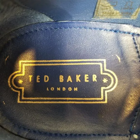 Ted Baker London Men's Haari Black Leather Oxford Lace Up Dress Shoes Size 12