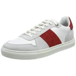 Ted Baker Mens Coppit Leather Trainers Casual Sneaker Shoes White Red Size 45