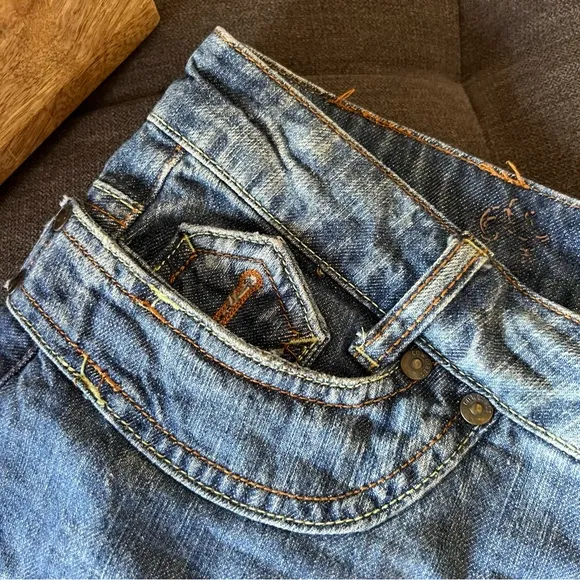 Terranova Western Cowgirl Denim Corcle Skirt from Italy