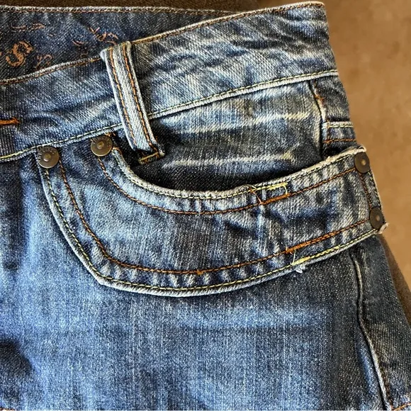 Terranova Western Cowgirl Denim Corcle Skirt from Italy