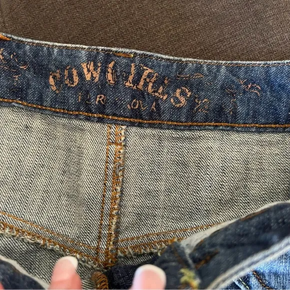 Terranova Western Cowgirl Denim Corcle Skirt from Italy