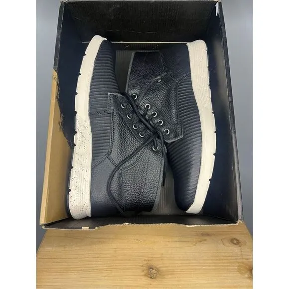 Territory Men's Magnus Lace Up Casual Leather Sneaker Boots Black Size 11 NIB