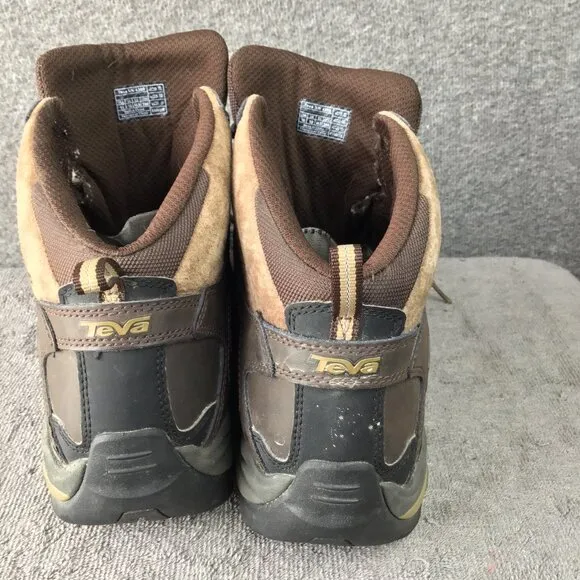 Teva Mens Shocpad Waterproof Hiking Boots Brown Size 11 EUC