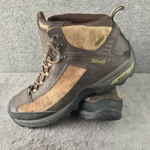 Teva Mens Shocpad Waterproof Hiking Boots Brown Size 11 EUC
