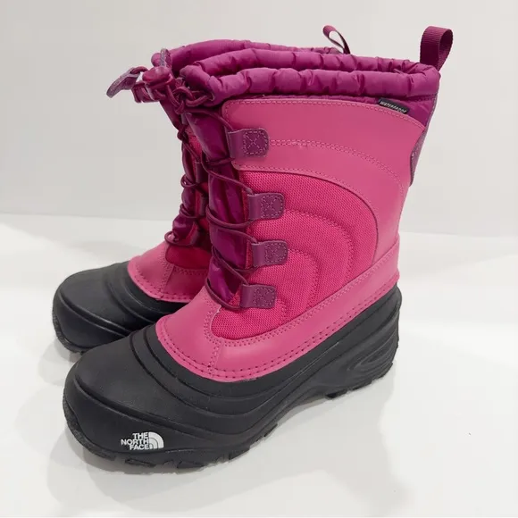 The North Face Big Kids Winter Snow Boots - Waterproof Pink