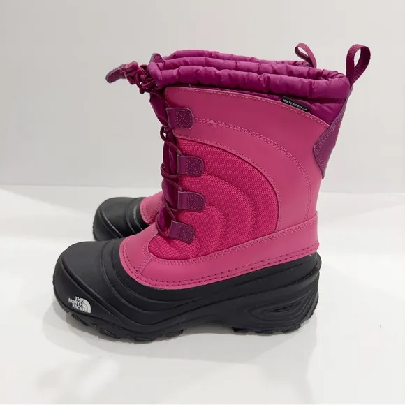 The North Face Big Kids Winter Snow Boots - Waterproof Pink